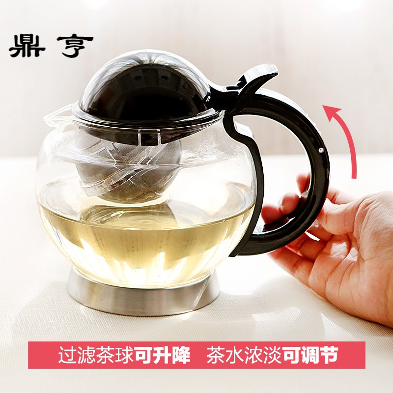 鼎亨玻璃泡茶壶 过滤耐热花茶壶 下午茶具整套红茶茶具套装家用飘