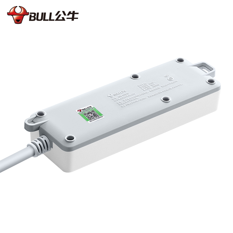 公牛(bull)GN-S102D全长5米2位总控大功率16A插座/空调插座/插线板/插排/排插/接线板白色