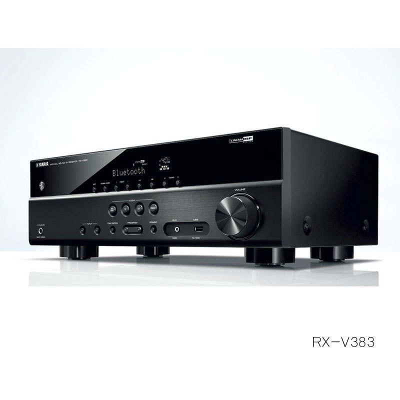 Yamaha/雅马哈 RX-V383 数字5.1家庭影院功放大功率蓝牙 USB收音 金色