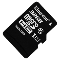 Kingston金士顿32GB高速手机内存卡sd卡CLASS 10安防监控摄像头32gTF卡行车记录仪存储卡+SD适配器