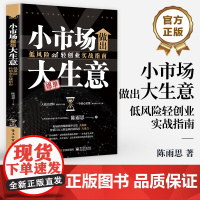 店 小市场做出大生意 低风险轻创业实战指南 低风险轻创业实战指南从零开始 揭秘赚钱的底层逻辑励志书籍 陈雨思 著