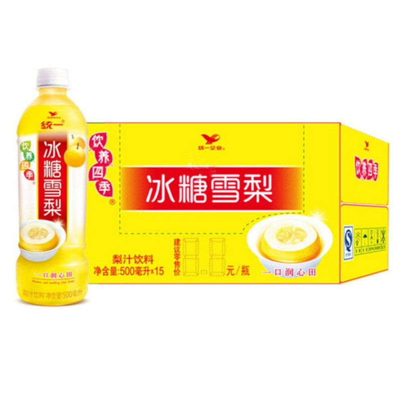 统一(GS) 饮养四季 冰糖雪梨500ml*15箱装