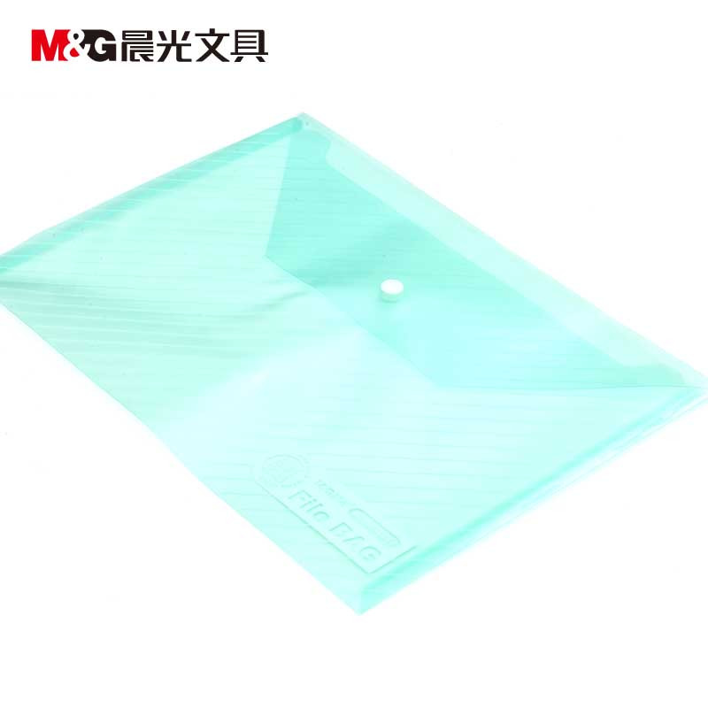 晨光斜纹纽扣袋 ADM94517 蓝/白/红/绿 1*12
