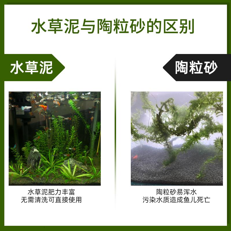 水泥不浑水净水免洗1陶粒砂生态鱼缸造景套餐ada水泥鱼缸底砂高清大图