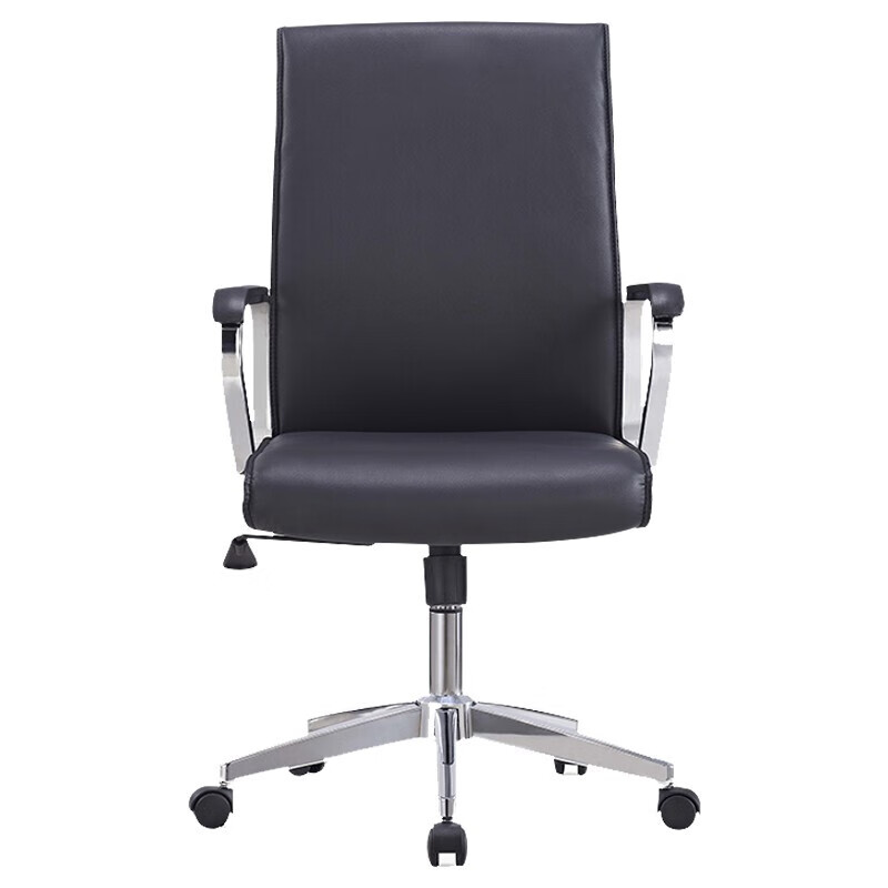 锦北办公老板椅电脑椅办公椅旋转座椅会议椅透气靠背椅 西皮高靠背椅高清大图