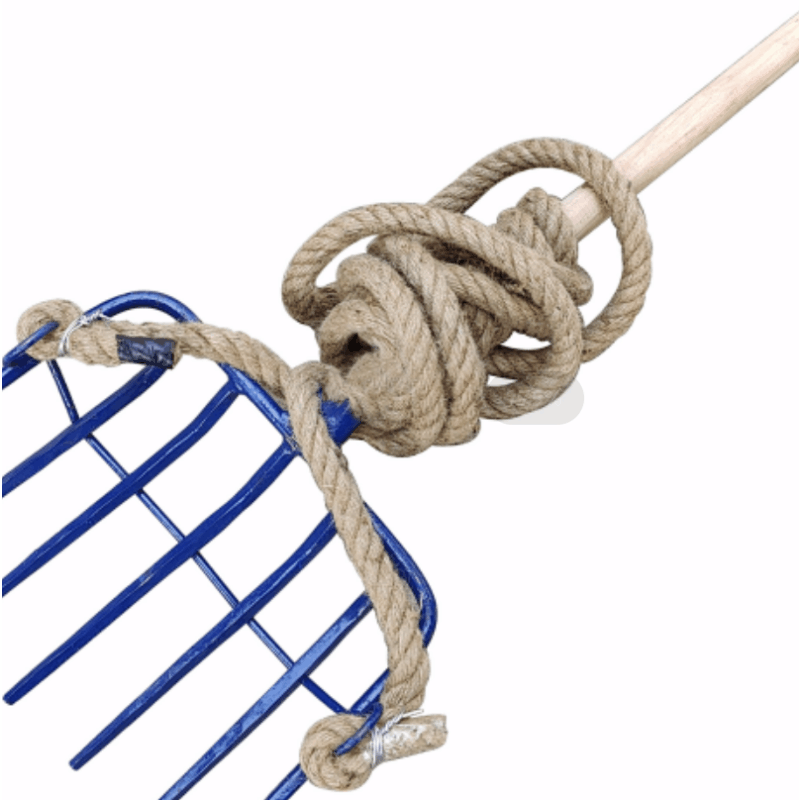 大拉耙 七齿 带柄及麻绳 把图片