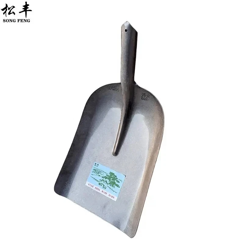 松丰(SONG FENG)农用锰钢大号铁锹钢铲大煤铲大方锹平锹大板锹大铁锨钢锹39cm*28cm张高清大图