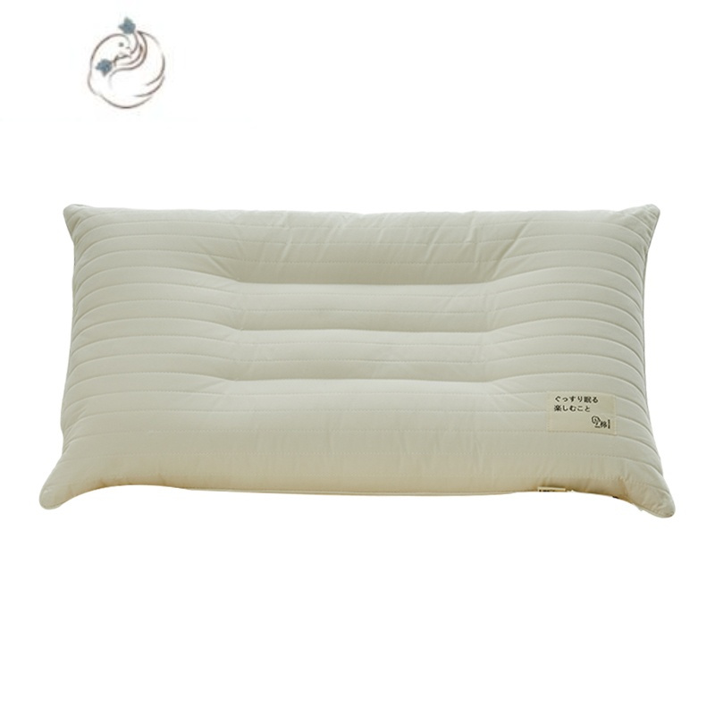舒适主义日式原棉护颈枕芯低枕头荞麦枕头芯透气羽丝棉矮枕芯成人枕头