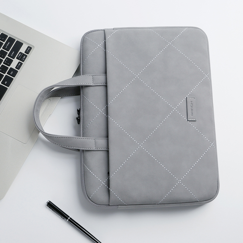 英制brinch笔记本手提电脑包14寸男女适用苹果macbook戴尔华硕联想