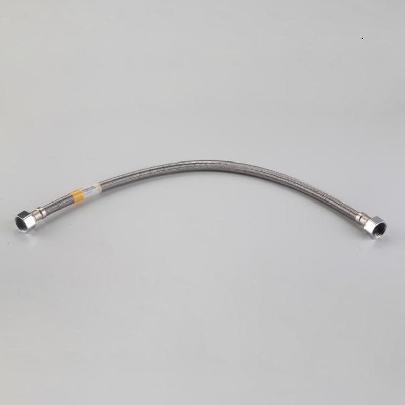 2米4分加长不锈钢丝编织管淋浴房马桶热水器三角阀龙头进水软管