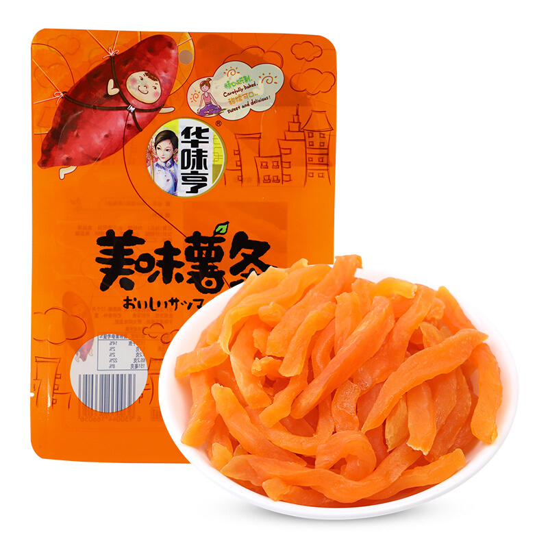 华味亨 蜜饯果干 红薯干地瓜山芋条 美味薯条150g/袋休闲零食品小吃