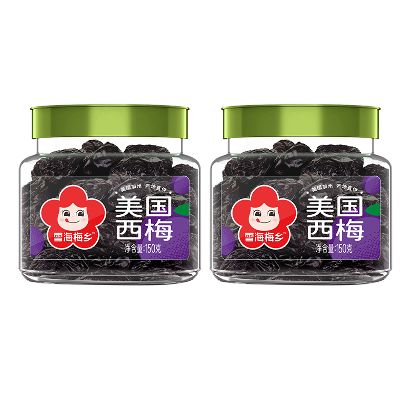 雪海梅乡 美国西梅干150g *1罐装 果脯休闲零食小吃蜜饯果干