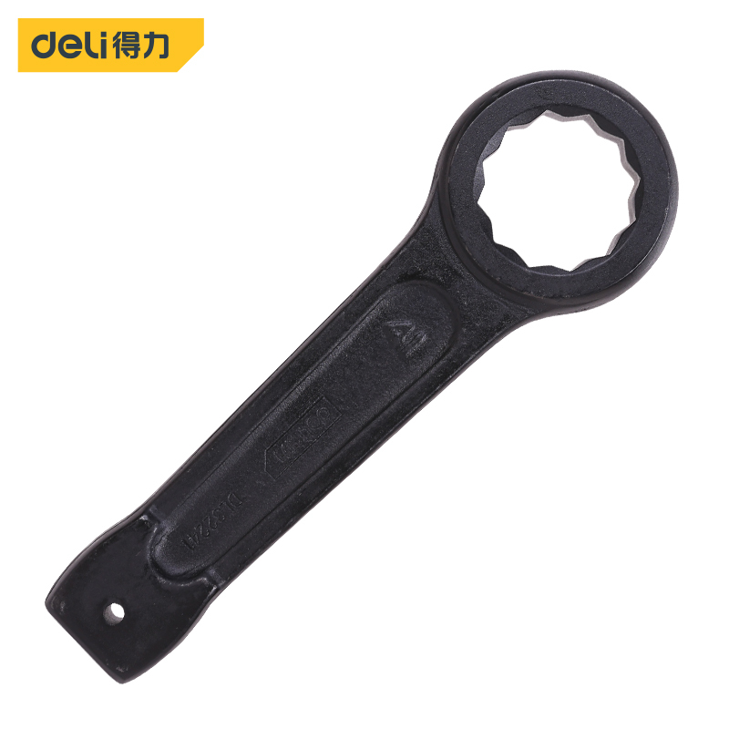 得力(deli) 32mm梅花敲击扳手 重型单头梅花扳手 DL32232