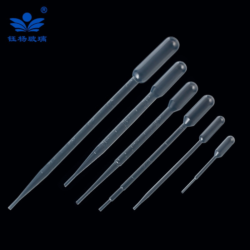 1ml(100支) 塑料刻度吸管 塑料滴管 巴氏吸管一次性滴管0.2/0.5/1ml/2ml/3ml/5ml/10ml
