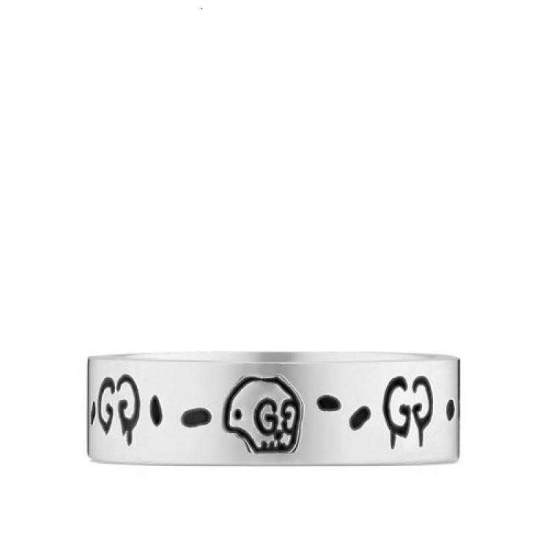 gucci古驰guccighost系列925银幽灵图案6mm戒指477339j84000701