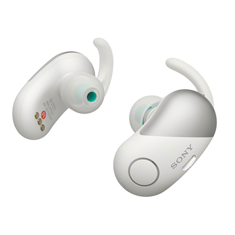 Sony/索尼 WF-SP700N(白色)迷你蓝牙耳机双耳降噪真无线耳塞式微型运动跑步苹果安卓重低音可接听电话