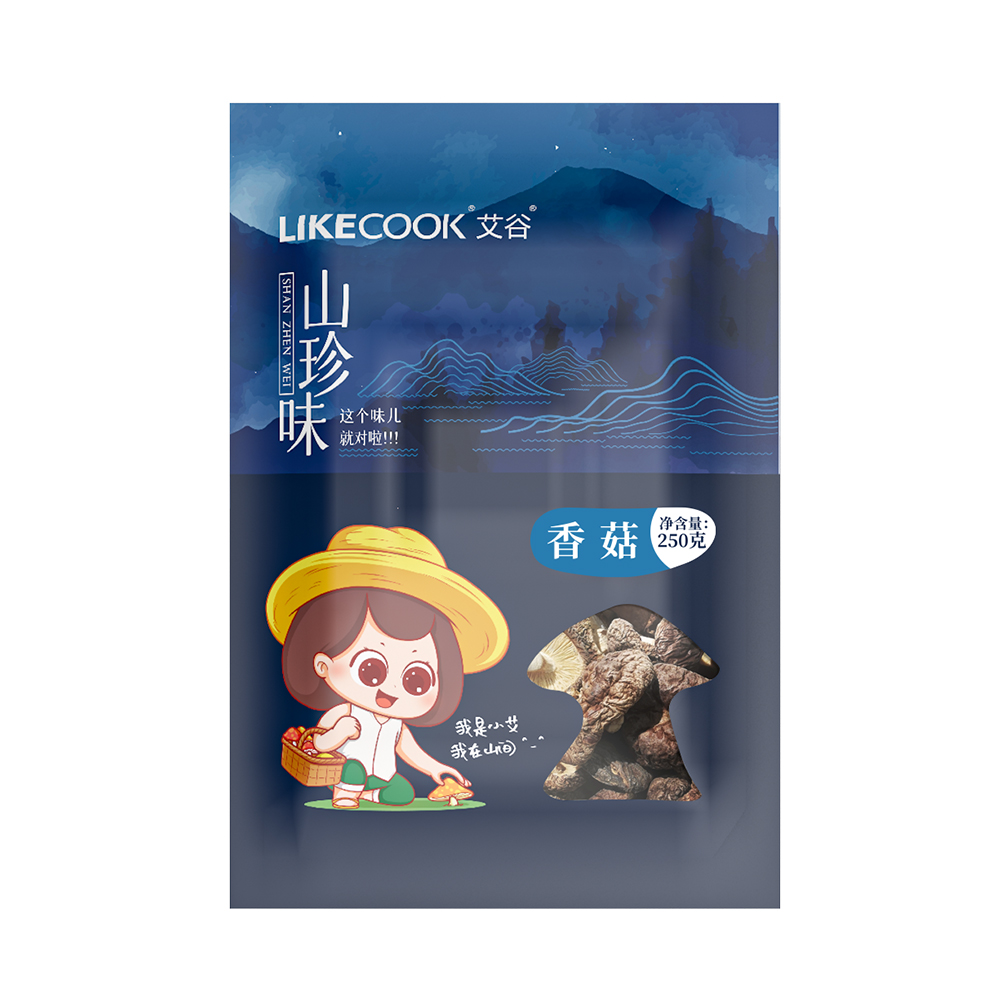 艾谷 香菇250g(山珍味)高清大图