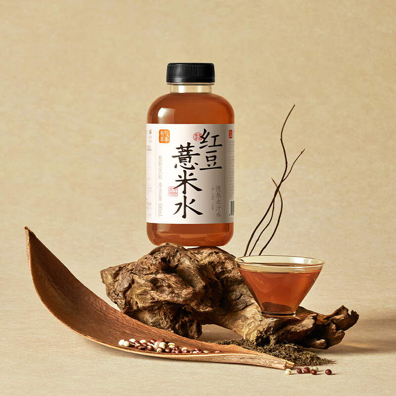 果汁熟了 红豆薏米水植物饮料 500ml15瓶 箱高清大图