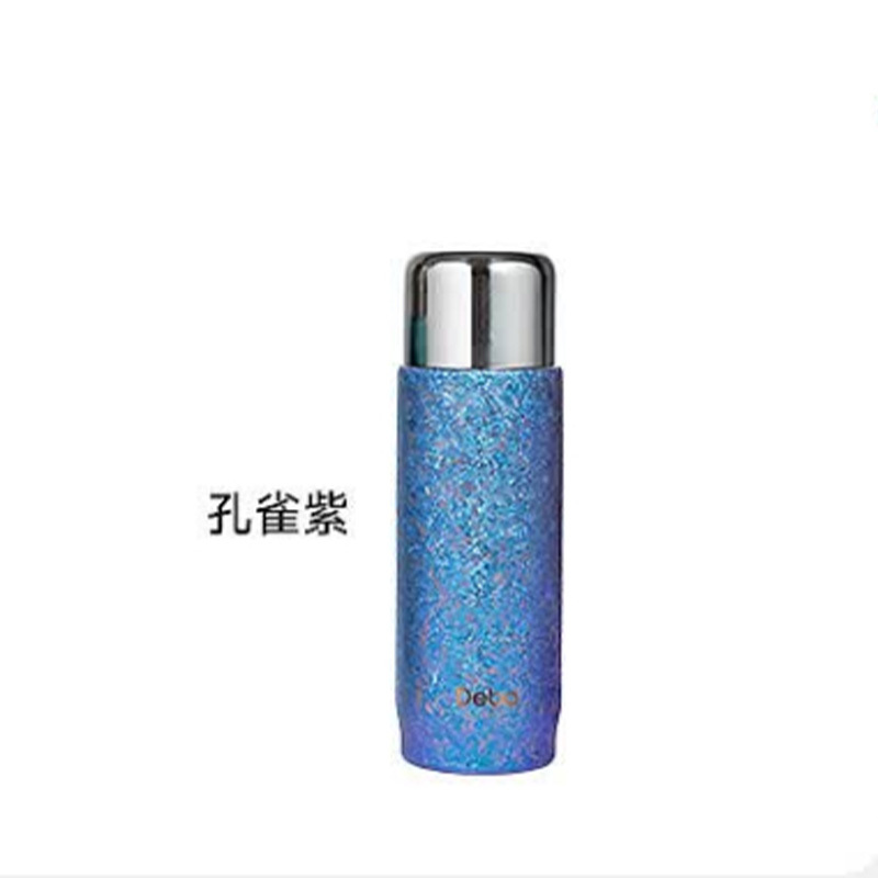 德铂纯钛保温杯420ml孔雀紫罗比斯系列DEP-DS589高清大图