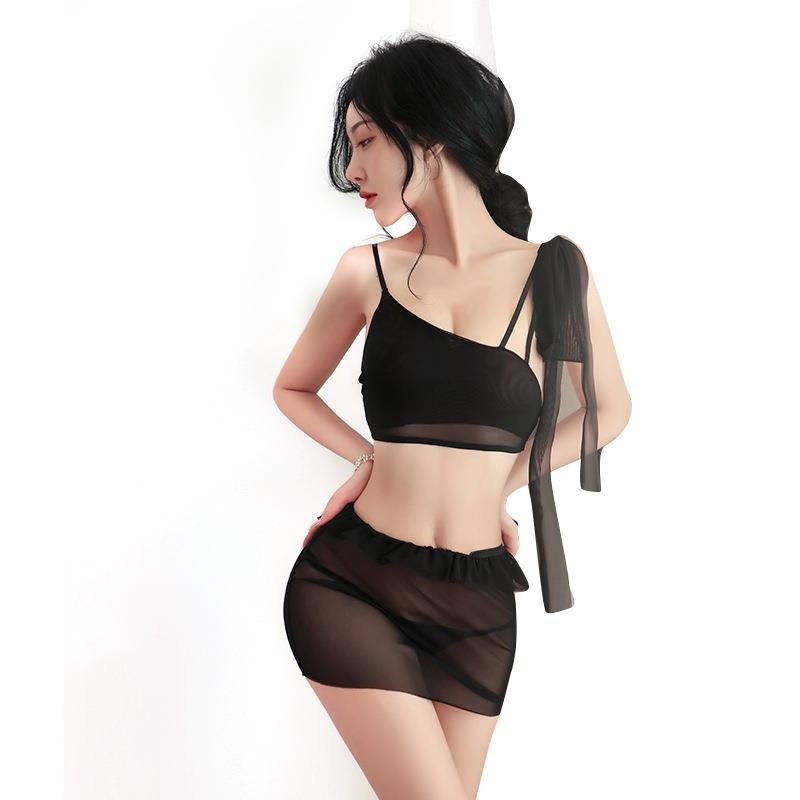 长夜漫漫情趣内衣情趣内衣网纱吊带裙透视装露乳诱惑蕾丝睡衣1021高清大图