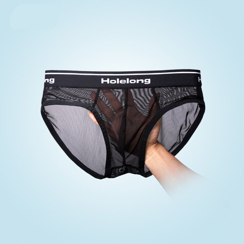 波迷娜bomina男生内裤高中生内裤男士内裤全透明内裤男性感三角裤u凸
