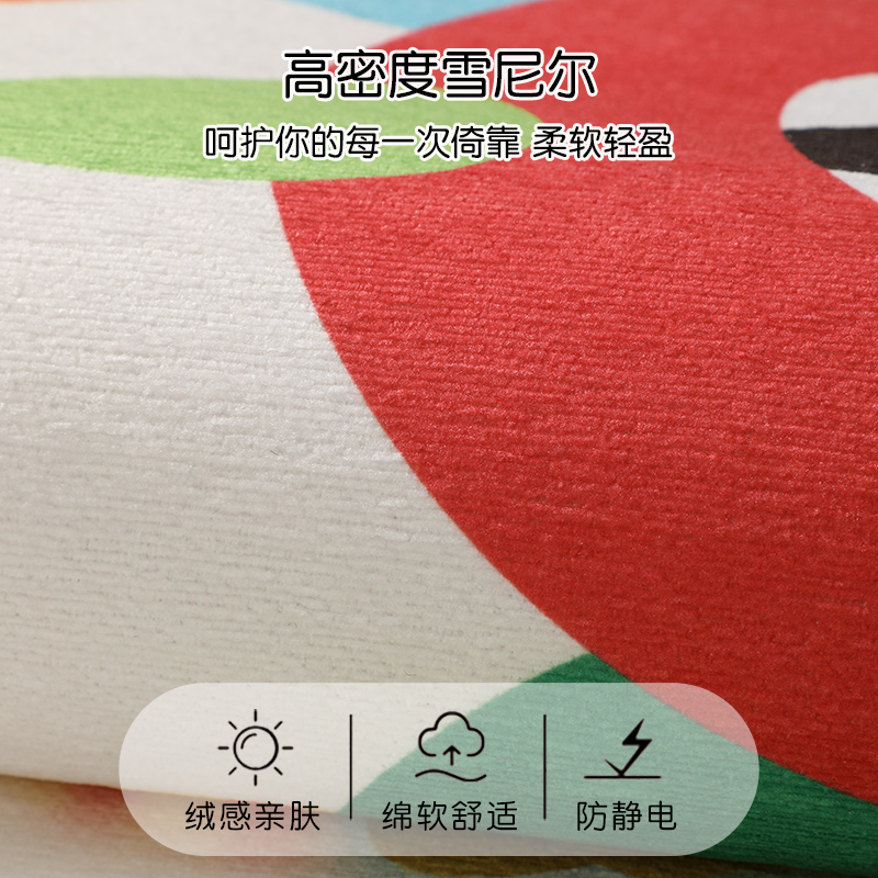 新款卡通异形雪尼尔沙发垫四季通用轻奢高级感不规则防滑盖布毯巾高清大图