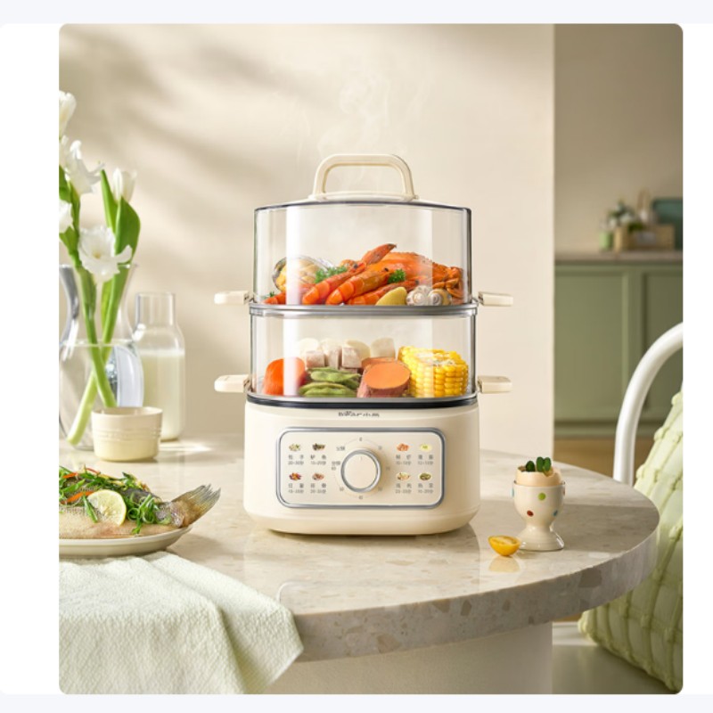 小熊电火锅DZG-HA2P5 11.5L大容量不锈钢内锅 1300W机械控温 家用多功能聚餐神器高清大图