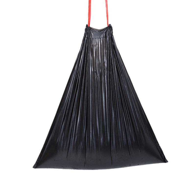 洁能尚 JNS-WY004 60*75cm 20只/卷 1卷/包 大号抽绳 垃圾袋 (计价单位:包) 黑色高清大图