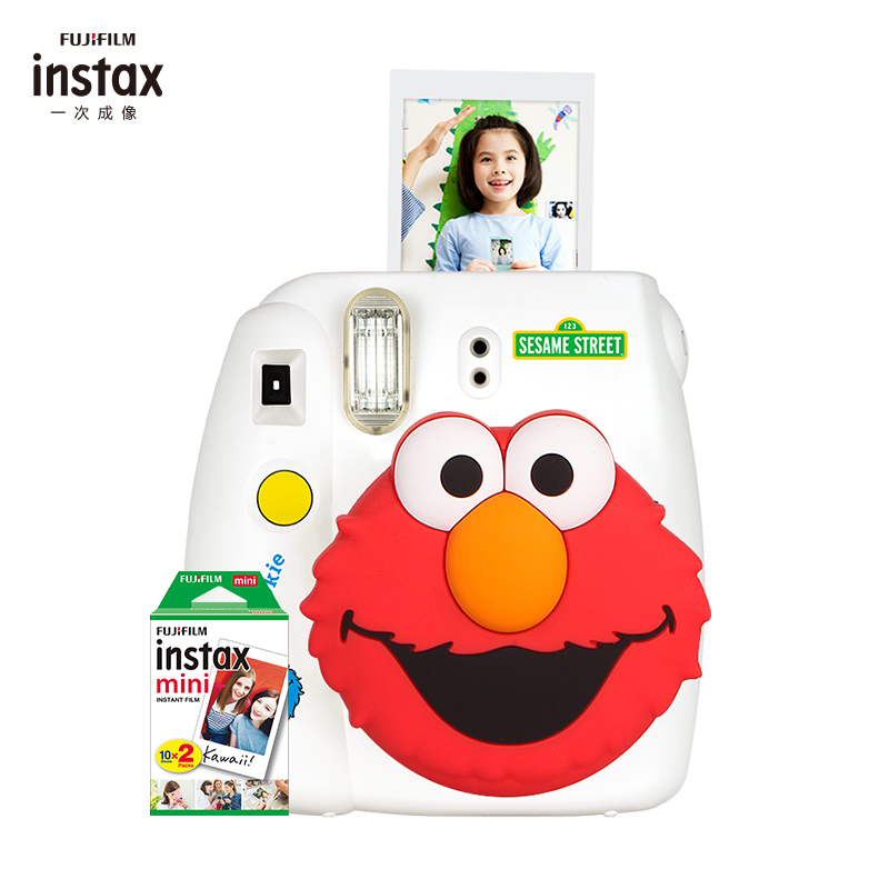 富士(FUJIFILM)INSTAX 立拍立得 一次成像 胶片相机 mini9芝麻街定制相机 套餐二 (含20张相纸)
