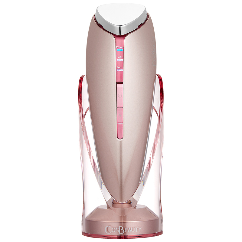 可思美(CosBeauty)离子家用焕肤仪洁面仪冷热毛孔清洁嫩肤导入仪 香槟金