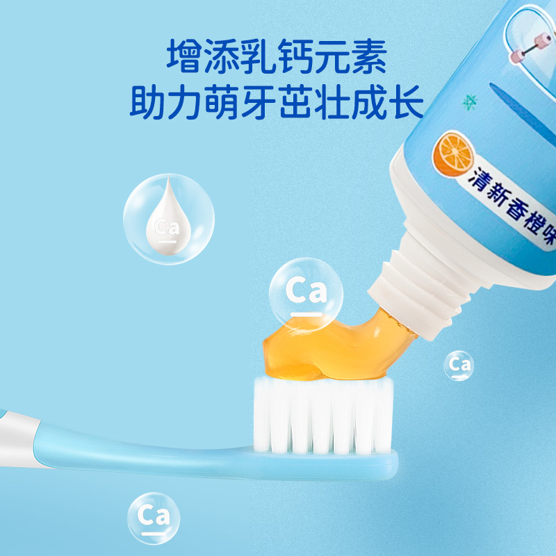 青蛙儿童套装系B 119B牙刷*2+ 870橙子味牙膏*1 HY005高清大图