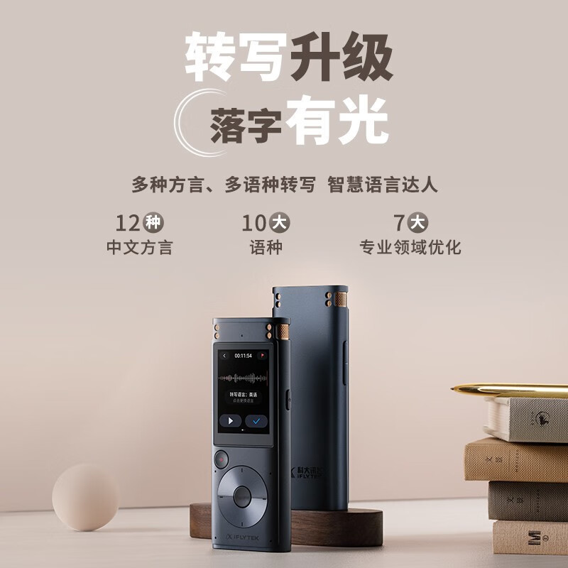 科大讯飞智能SR302 32G内存 智能家居助手 实时专业 360°音太空灰