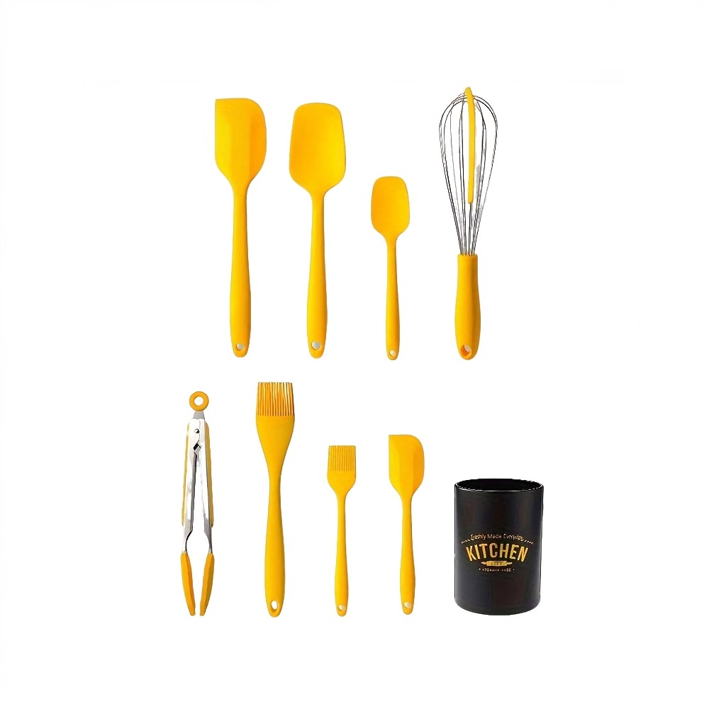食品级硅胶刮刀锅铲煎铲勺烘焙工具耐高温厨房用油刷打蛋器烤肉夹高清大图