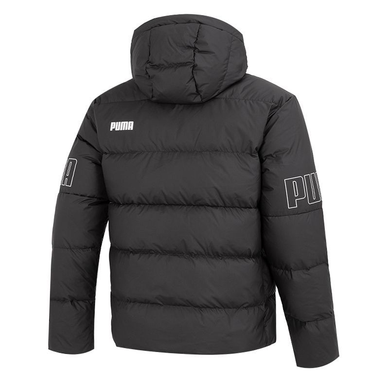 彪马(PUMA)羽绒服男装新款加厚保暖羽绒外套防风防寒连帽羽绒服676032-01 ZP
