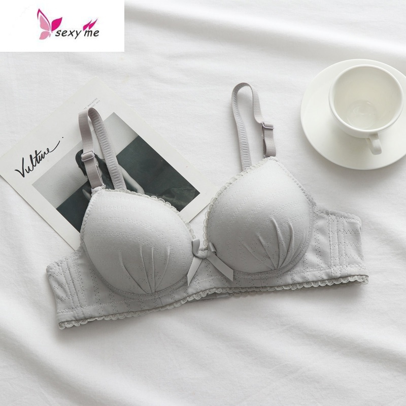 白色文胸内衣女薄款bra无钢圈学生少女日系聚拢小胸罩超薄夏季fish