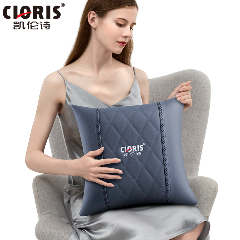 [2020新款上市]凯伦诗(CLORIS)按摩靠枕腰部背部颈椎多功能靠垫A708B无线家用办公室车载全身按摩靠垫宝蓝色