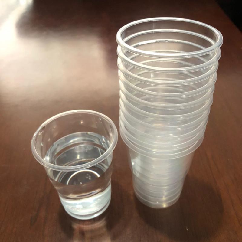 黔力一次性塑料杯水杯1280只装180毫升透明180毫升