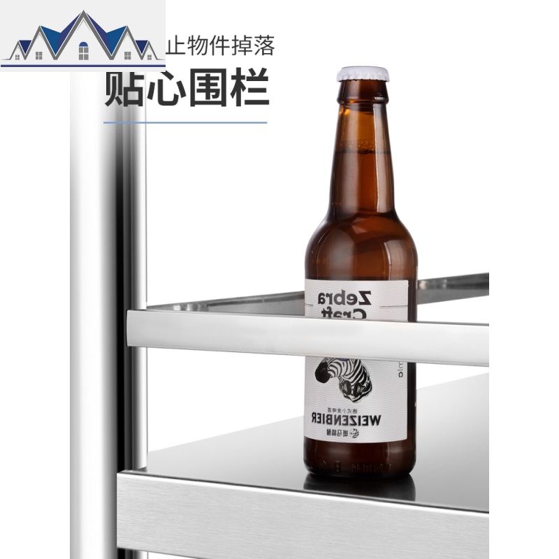 304不锈钢厨房置物架落地多层微波炉烤箱放锅储物货架收纳架家用 三维工匠高清大图