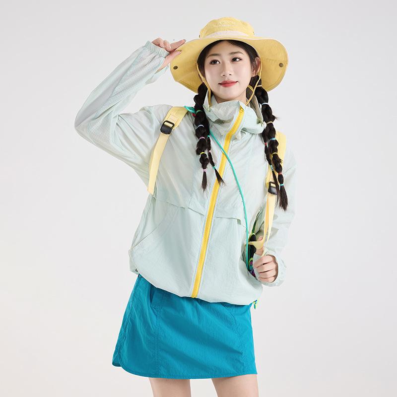 2026防晒衣女外穿夏季防紫外线UPF100防晒外套新款男女同款防晒服 男女同款-冰湖绿 L（建议体重140-160斤）