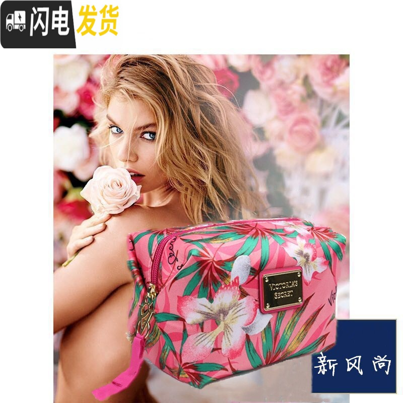 三维工匠韩国ins 风随身可爱化妆包女便携多功能大容量洗漱用品收纳袋手包收纳包高清大图