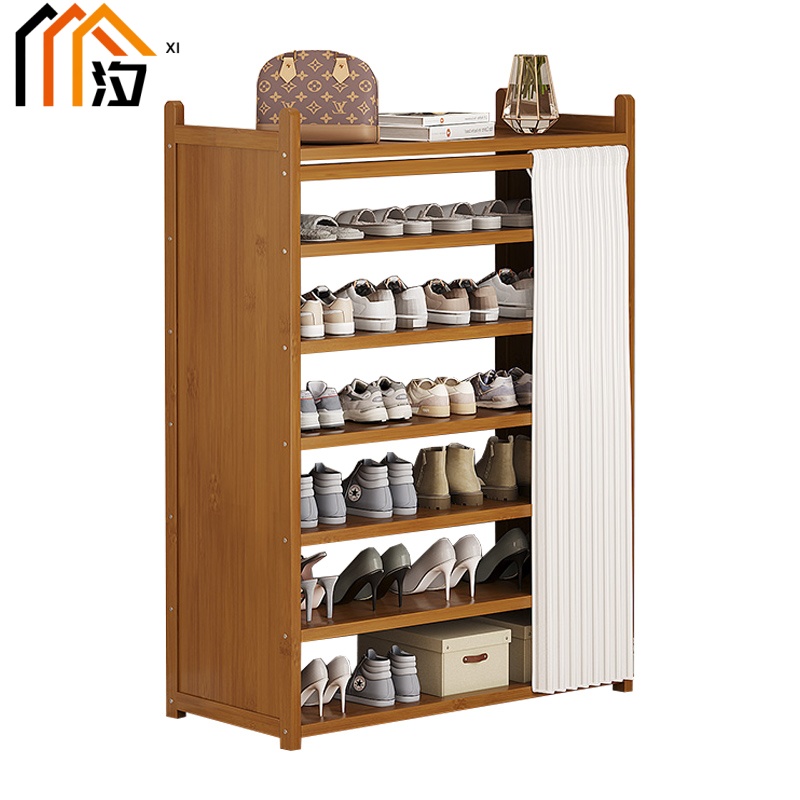 汐简易鞋柜六层个高清大图