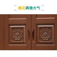 三圣 实木衣柜中式简约胡桃色