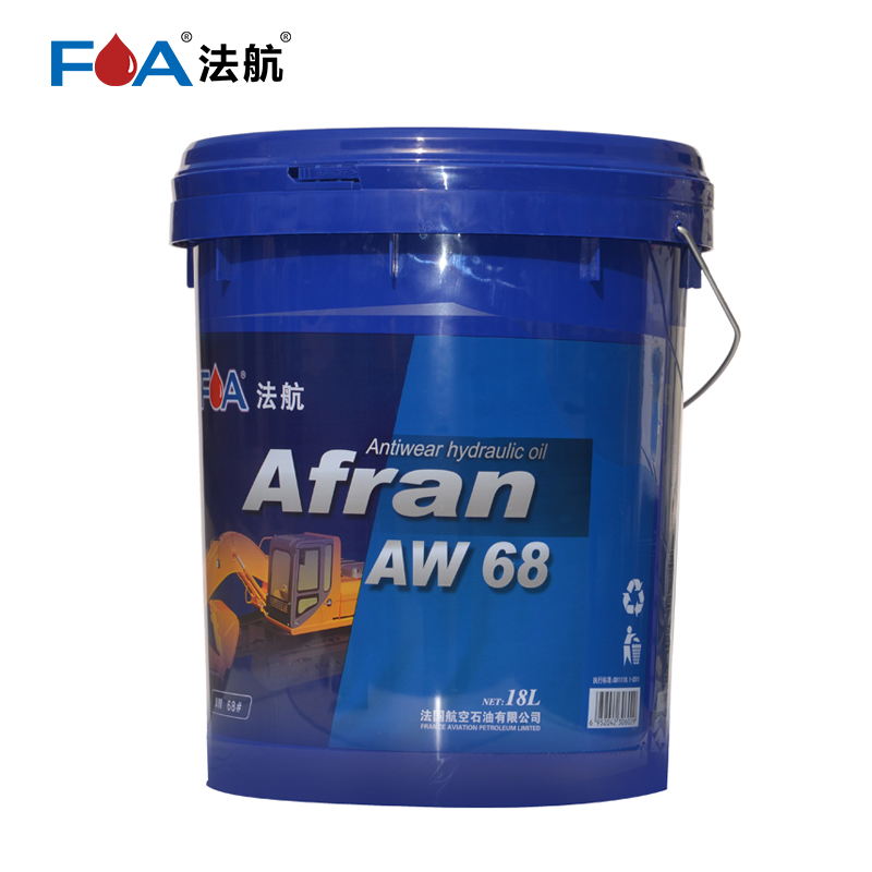 法航抗磨液压油液压机设备AW68# 18L 1桶 18L