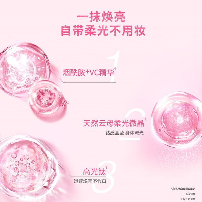 凡士林流光焕采润肤乳150G 01号水润牛奶肌 烟酰胺身体乳身体素颜霜