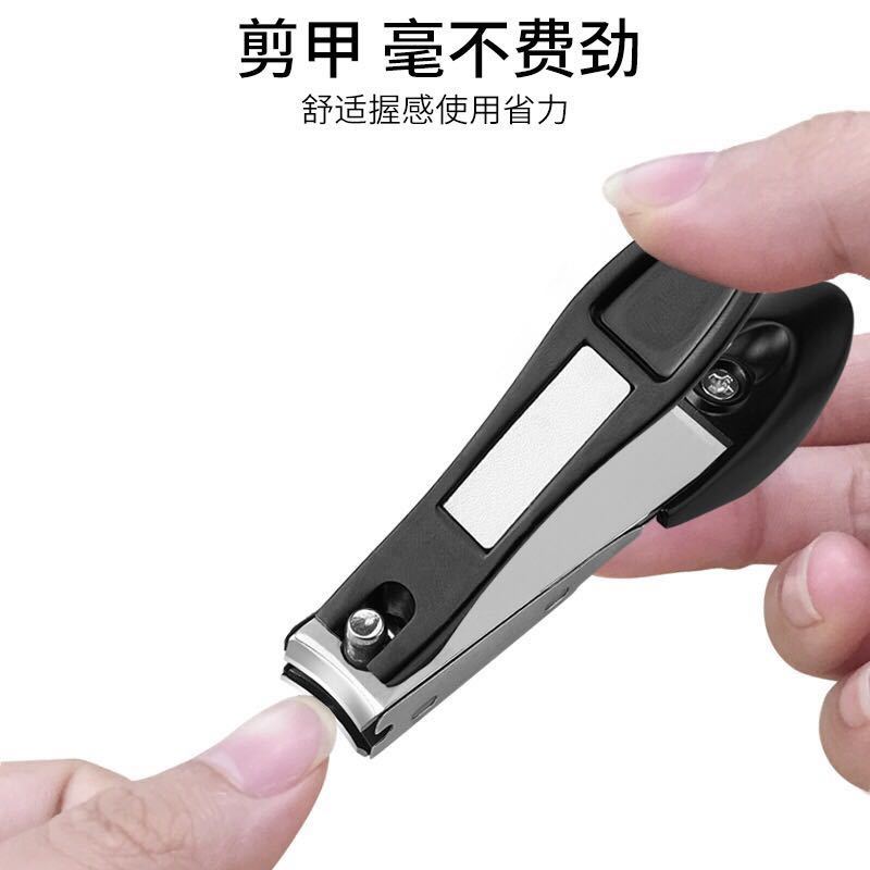 素亲 螳螂形防飞溅指甲刀指甲剪家用小中大号指甲钳 三色可选 卡其色