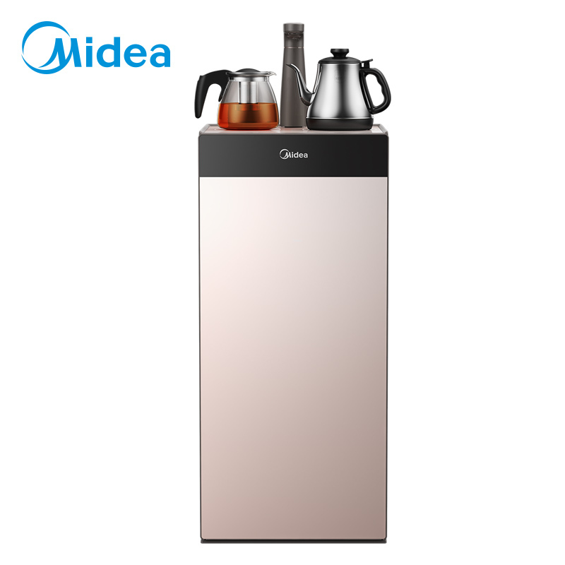 美的(Midea)茶吧机立式饮水机家用办公智能多功能下置式温热型饮水器YR1027S-W摩卡金