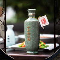 会稽山绍兴黄酒碎瓷典雅十年陈500ml*6瓶装加饭花雕酒整箱10年陈