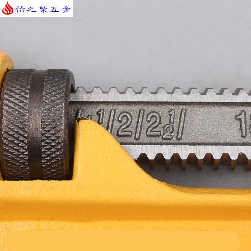 美式重型管子钳 水管钳 圆管钳 安装钳 手虎钳 管子扳手工具 重型10寸(250)开口45mm图片