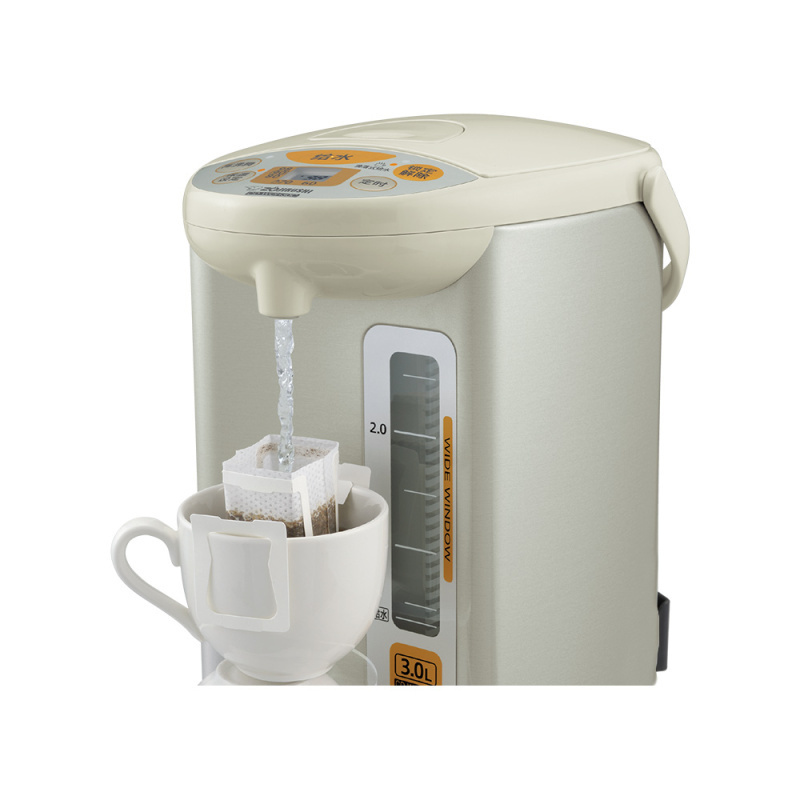 日本象印(ZO JIRUSHI)电热水瓶CD-WCH30C保温微电脑电水瓶电动给水 自动断电;防干烧SA 银色3L以下