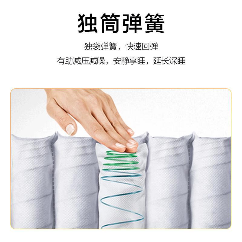 [王牌款]慕思床垫美梦宝 舒眠弹簧床垫1.5软硬适中乳胶床垫1.8m高清大图